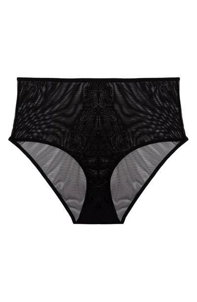 PLAYFUL PROMISES MARLOWE HIGH WAIST MESH PANTIES 