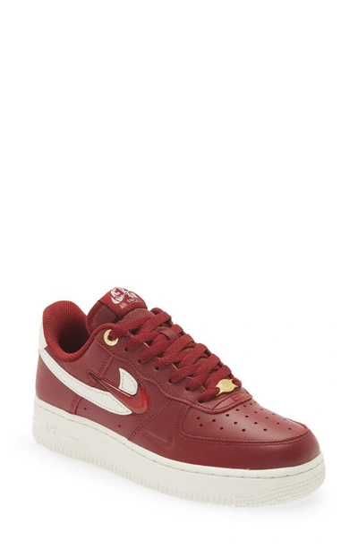 Nike Red Air Force 1 '07 Premium Sneakers In Team Red/ Sail/ Gym Red/ Red |  ModeSens