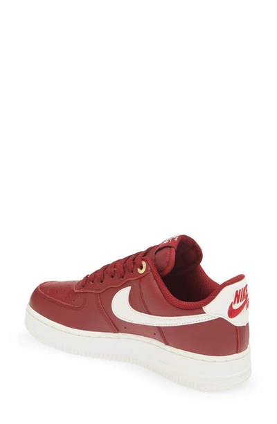 Shop Nike Air Force 1 '07 Prm Sneaker In Team Red/ Sail/ Gym Red/ Red