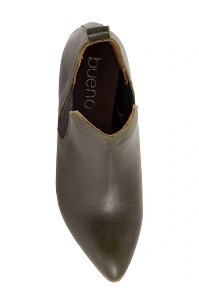 Bueno Vicki Chelsea Boot In Dark Green