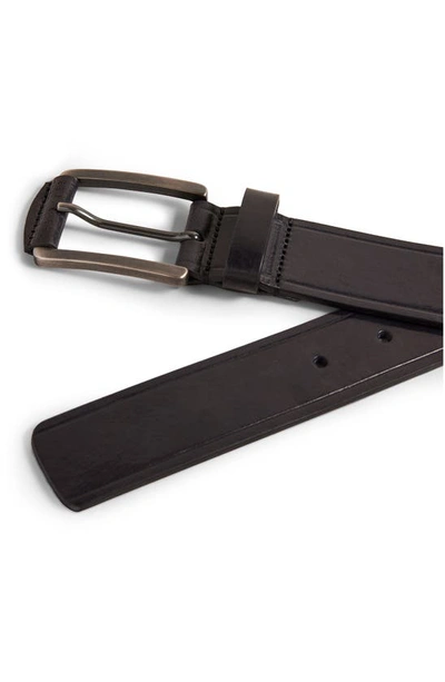 Shop Ted Baker Linded Embossed Leather Belt In Black