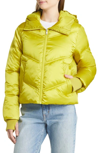 Shop Ugg Ronney Water Resistant Crop Puffer Jacket In Relish
