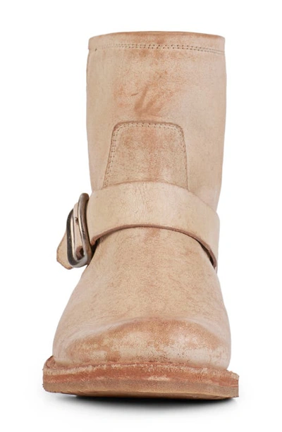 Frye Veronica Moto Boot In White - Toga Leather