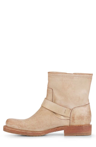 Frye Veronica Moto Boot In White - Toga Leather