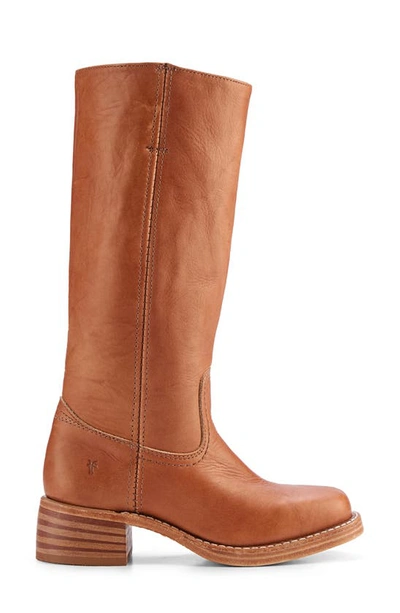 Shop Frye Campus Knee High Boot In Saddle - Montana Leather