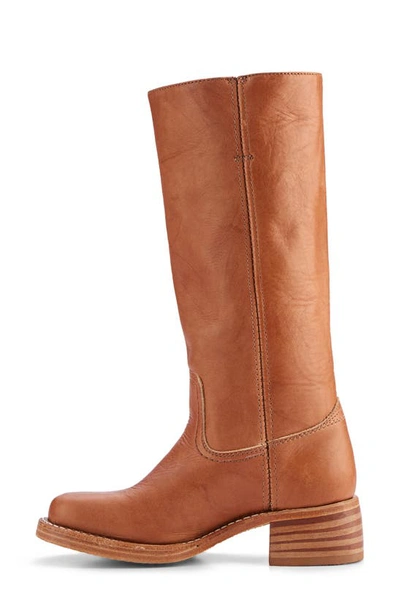 Shop Frye Campus Knee High Boot In Saddle - Montana Leather