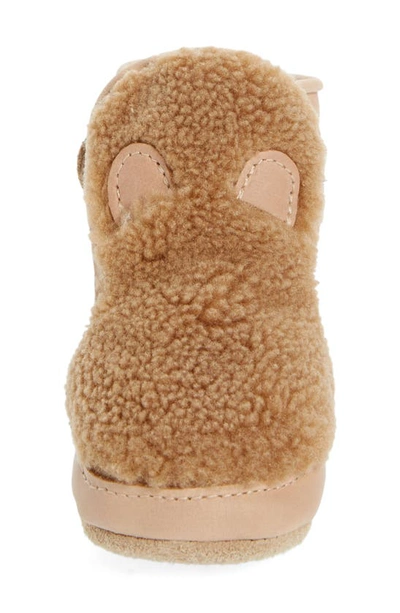 Shop Donsje Kids' Richy Teddy Bear Faux Fur Slip-on Shoe In Light Maple Curly Faux Fur