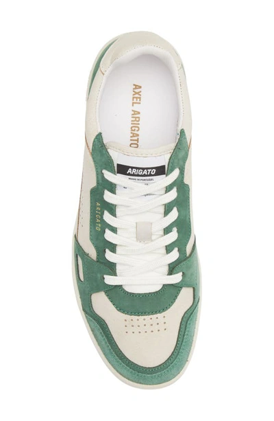 Shop Axel Arigato Dice Lo Sneaker In White/ Kale Green