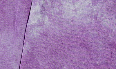 Shop Paigelauren Tie Dye Organic Pima Cotton & Micromodal Footie In Purple Tie Dye