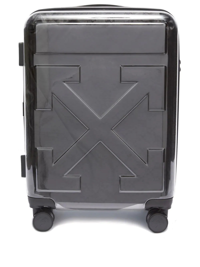 Shop Off-white Cabin Luggage Transparent In Black