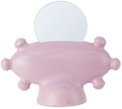 Shop Iaai Pink Ufo 02 Mirror In Lilac-pink