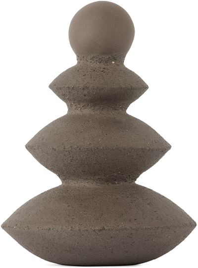 Shop Iaai Brown Curved Holiday Tree Sculpture In Brown-gray