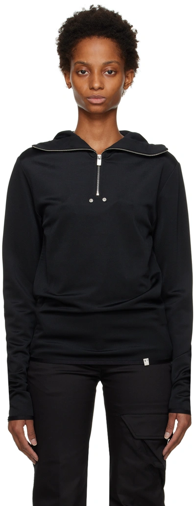 Alyx Black Half-zip Hoodie In Black