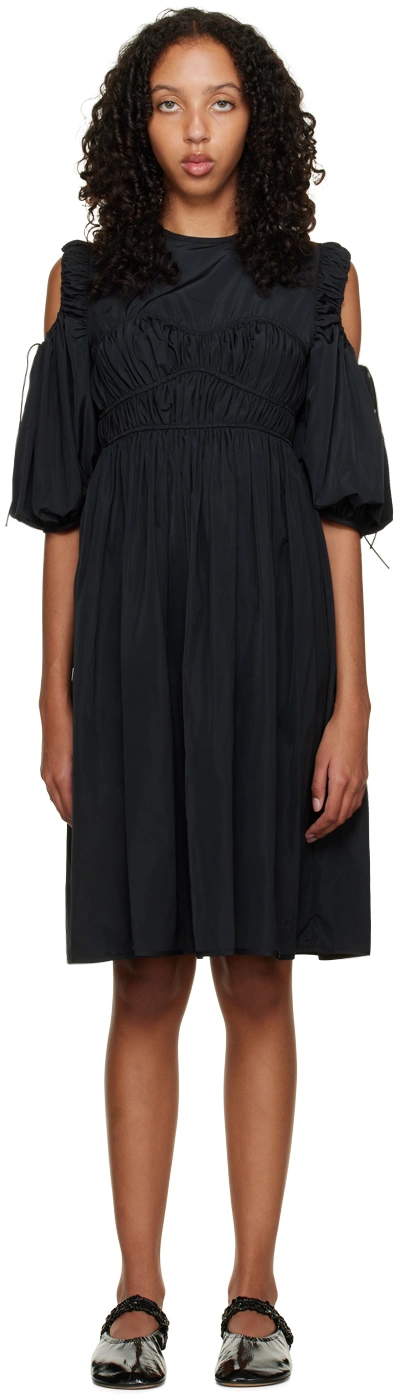 Shop Cecilie Bahnsen Black Daniella Minidress