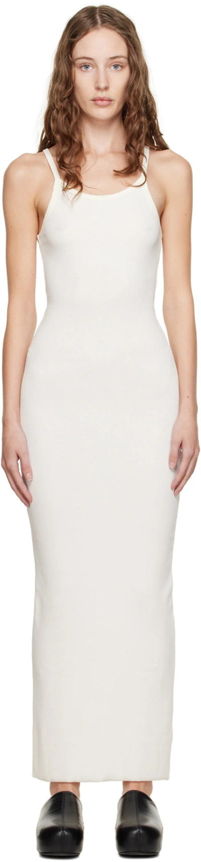 Shop Éterne Off-white Tank Maxi Dress In Cream