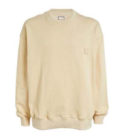 Shop Wooyoungmi Logo Sweater In Ivory