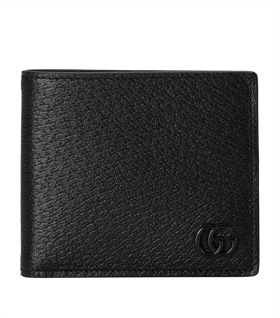 Shop Gucci Leather Gg Marmont Coin Wallet In Black