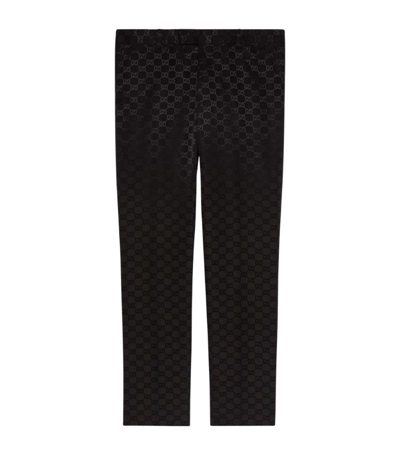 Shop Gucci Gg Tailored Trousers In Black