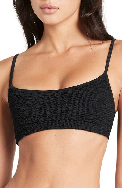 Bound By Bond-eye Strap Saint Bikini Top In Black