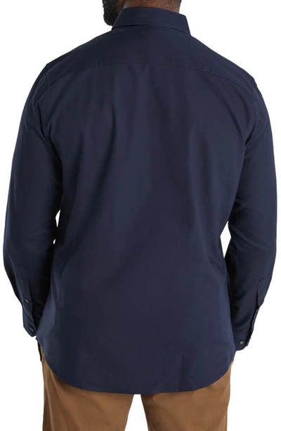 Shop Johnny Bigg Regular Fit Oxford Cotton Button-down Shirt In Navy