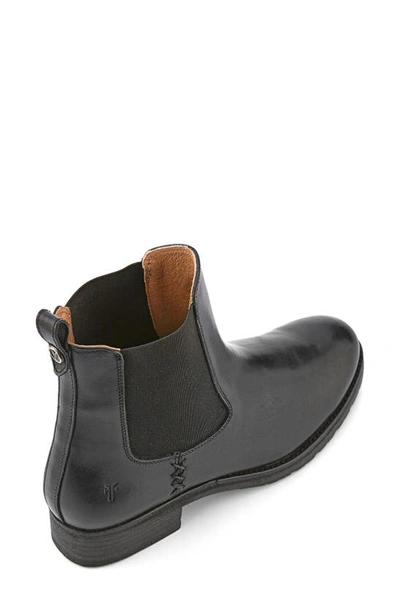 Shop Frye Melissa Double Sole Chelsea Boot In Black - Sakura Leather