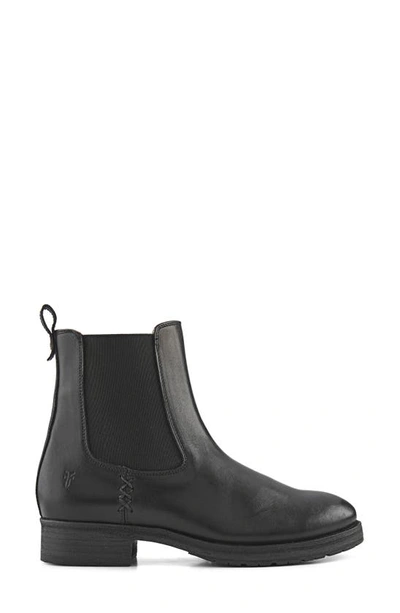 Shop Frye Melissa Double Sole Chelsea Boot In Black - Sakura Leather