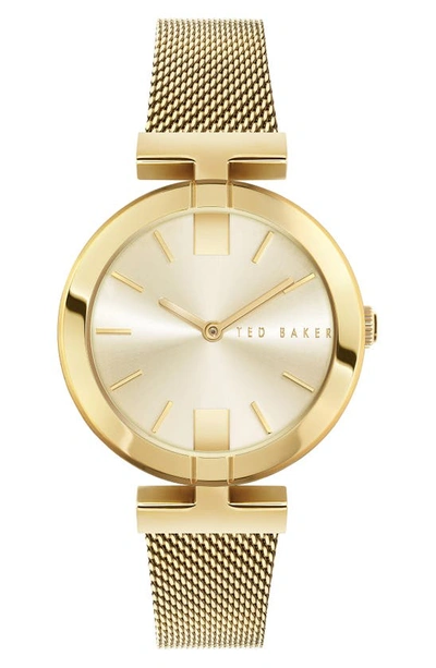 TED BAKER DARBEY 2H MESH STRAP WATCH, 36MM 
