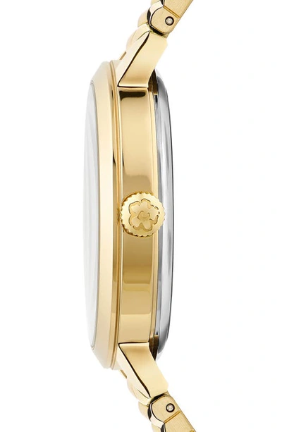 Shop Ted Baker Lilabel 2h Bracelet Watch, 36mm In Gold/ Black/ Gold