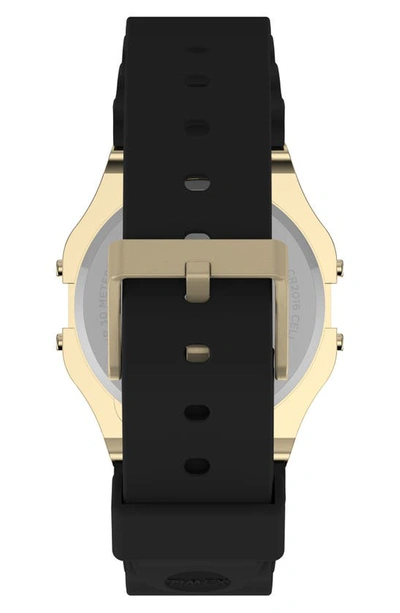 Shop Timex T80 Digital Resin Band Watch, 34mm In Gold/ Grey/ Black