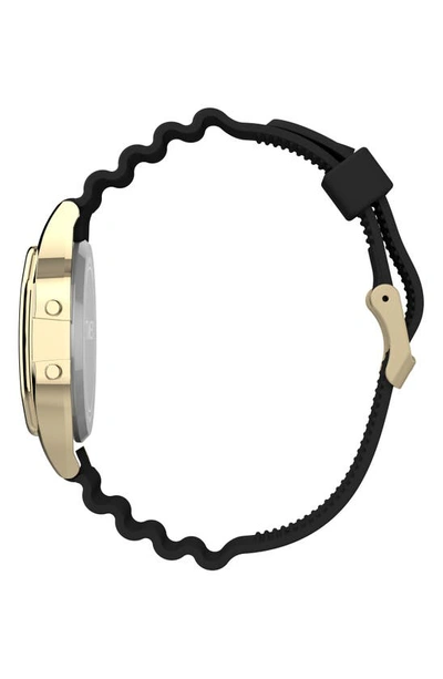 Shop Timex T80 Digital Resin Band Watch, 34mm In Gold/ Grey/ Black