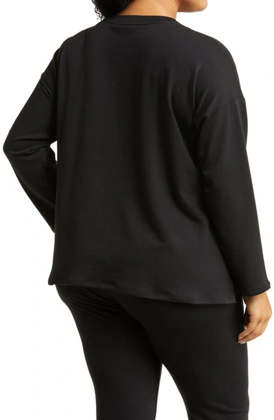 Shop Eileen Fisher Long Sleeve Top In Black