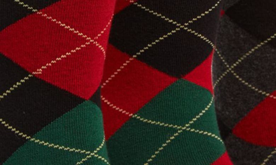 Polo Ralph Lauren 3-pack Argyle Socks In Bkgrn