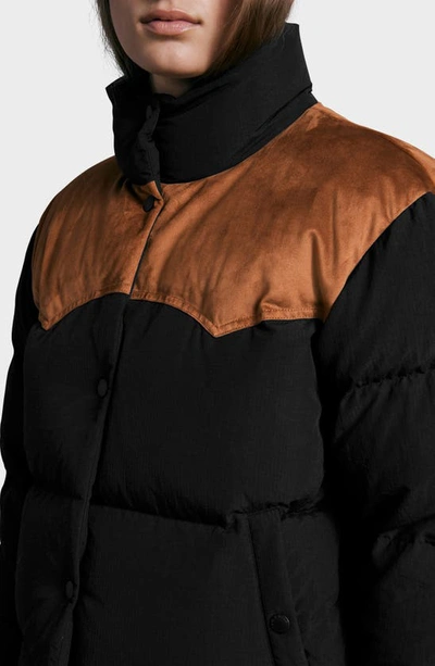 Shop Rag & Bone Cal Nylon Puffer Coat In Black