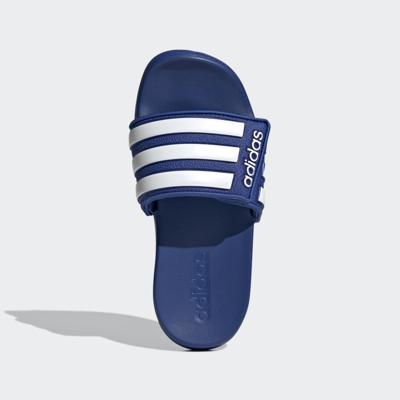 Shop Adidas Originals Kids' Adidas Adilette Comfort Adjustable Slides In Blue