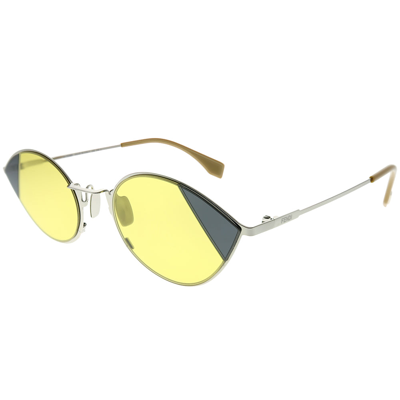 Shop Fendi Cut-eye Ff 0342 B1z Ho Womens Cat-eye Sunglasses In Yellow