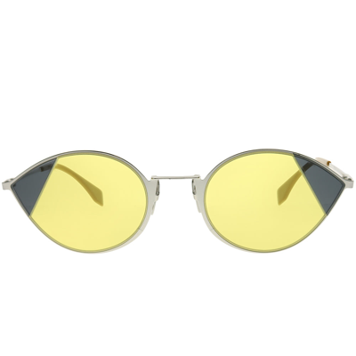Shop Fendi Cut-eye Ff 0342 B1z Ho Womens Cat-eye Sunglasses In Yellow