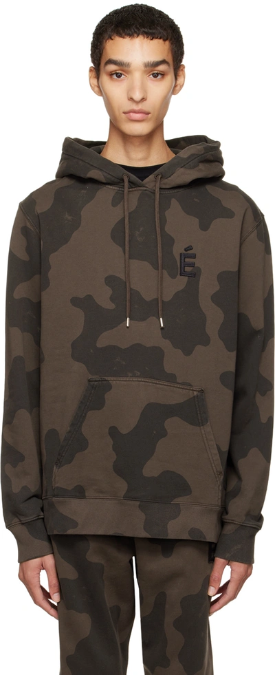 Shop Etudes Studio Brown Klein Patch Hoodie