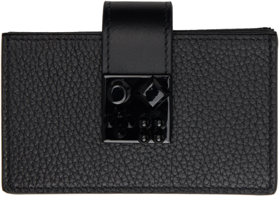 Shop Christian Louboutin Black Carasky Wallet In Cm53 Black/black