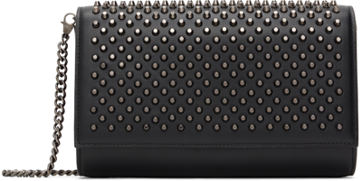 Shop Christian Louboutin Black Paloma Clutch In B078 Black/gun Metal