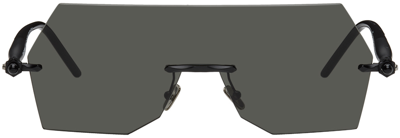 Shop Kuboraum Black P90 Sunglasses In Black Matt,