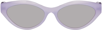 Shop Givenchy Purple Gv40025u Sunglasses In Shiny Lilac / Smoke