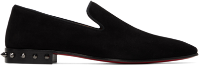 Shop Christian Louboutin Black Marquees Loafers In B139 Black/bk Gun