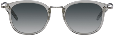 Shop Oliver Peoples Gray Op-506 Sun Sunglasses In 166941 Black Diamond