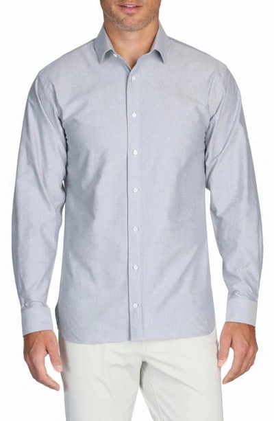 Shop Alton Lane Mason Everyday Cotton Button-up Shirt In Grey Oxford