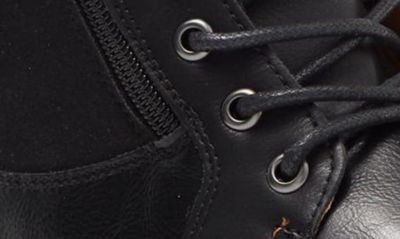 Shop Madden Zimmen Boot In Black Pu Leather