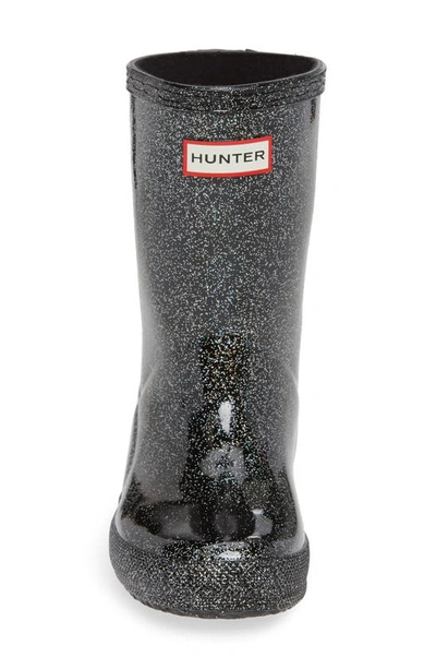 Shop Hunter Kids First Classic Starcloud Glitter Rain Boot In Black Multi