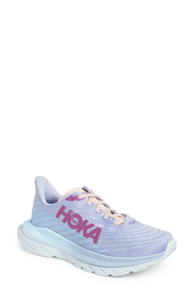 Shop Hoka Mach 5 Running Shoe In Baby Lavender / Summer Song