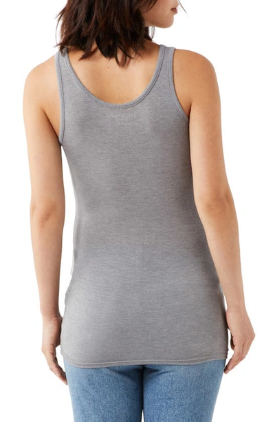 A Pea In The Pod Scoop Neck Maternity/postpartum Tank Top In Grey
