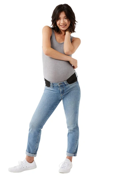 A Pea In The Pod Scoop Neck Maternity/postpartum Tank Top In Grey