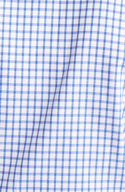 Daniel Hechter Trim Fit Windowpane Check Cotton Dress Shirt In Royal